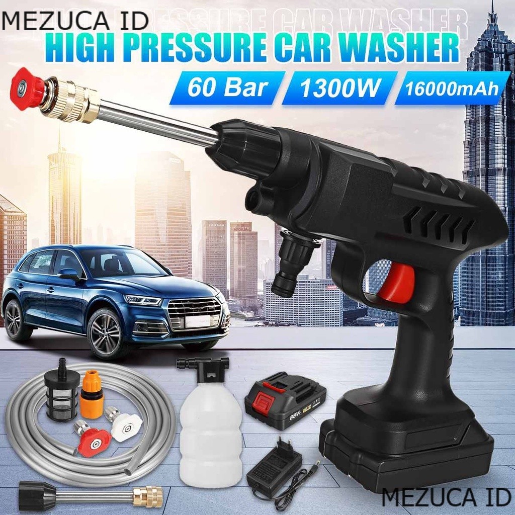 360W High Pressure Cleaner Mesin Semprot Cuci Mobil Motor Portable Cordless Baterai 48V Water Spraye