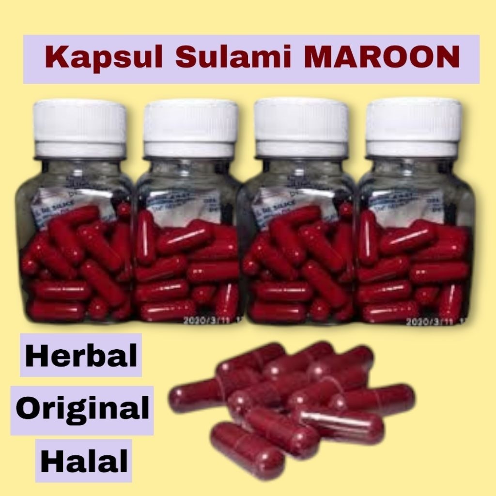 promo Kapsul Pelangsing Sulami Maroon 2x strong SLIM BEAUTY