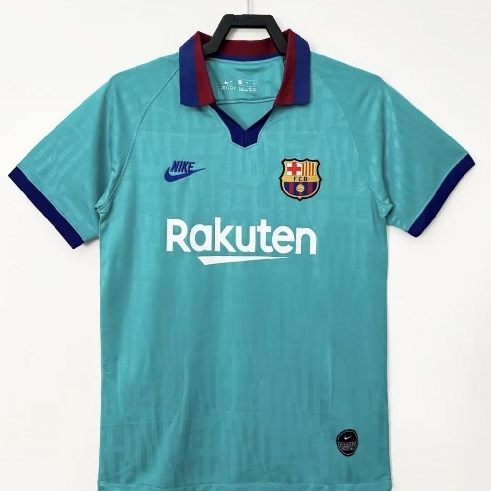 2019-20 Barcelona Away Retro Jersey Lengan Pendek