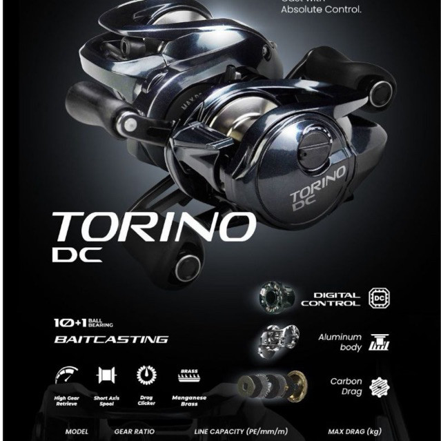 Reel IROLY TORINO DC 201 XG - Baitcasting Fishing Reel