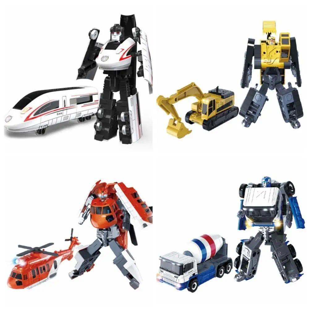 2 in 1 Deformation Robot Train Bulldozer Excavator Transformation Robot Toy Model Toys Railway Train