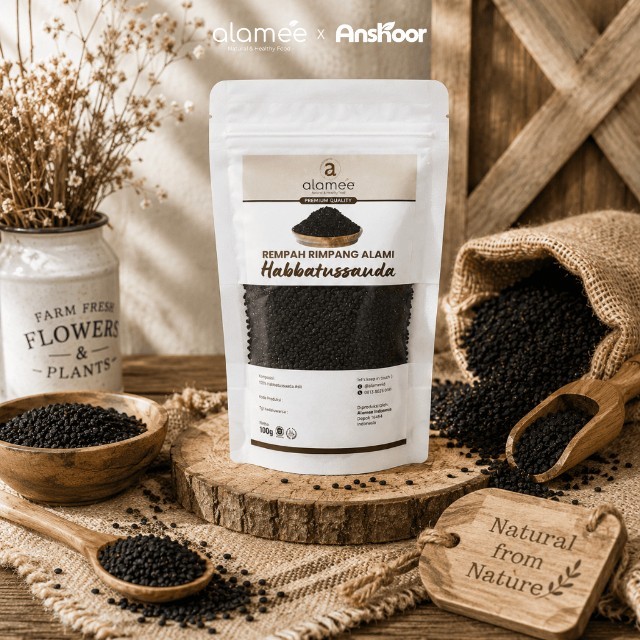 ALAMEE Jinten Hitam Habbatussauda Biji Jintan Habatusauda Original Asli