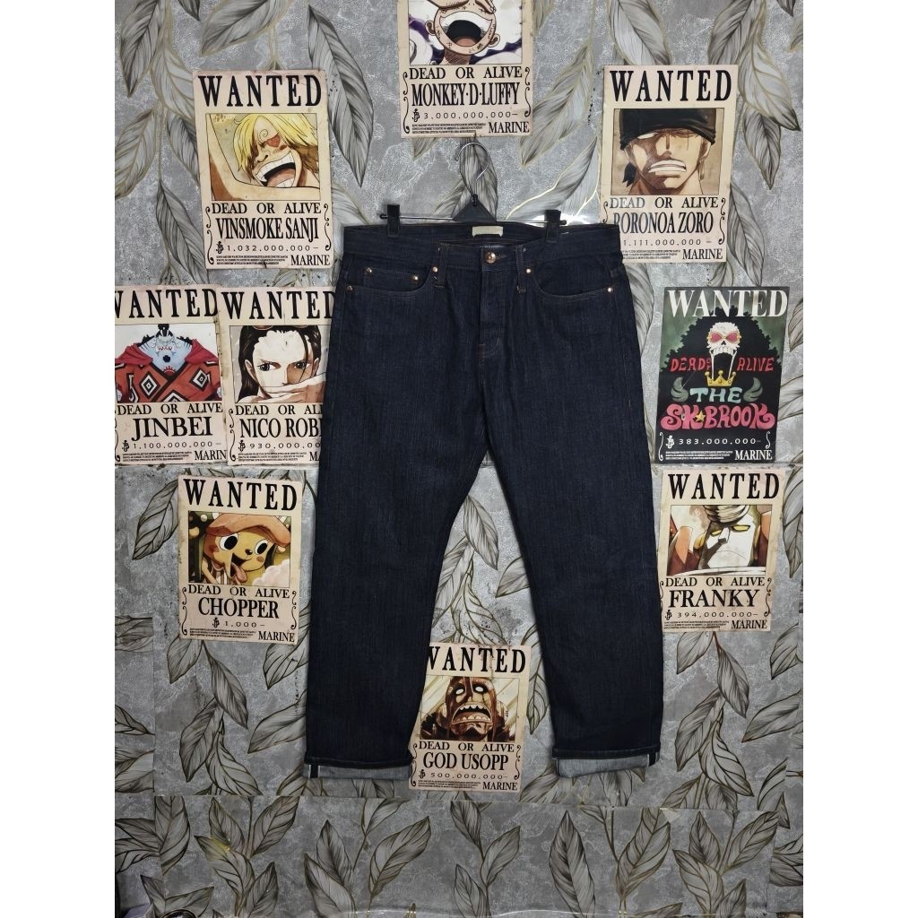 The unbranded ub201 tapered fit 14,5 Oz indigo selvedge denim