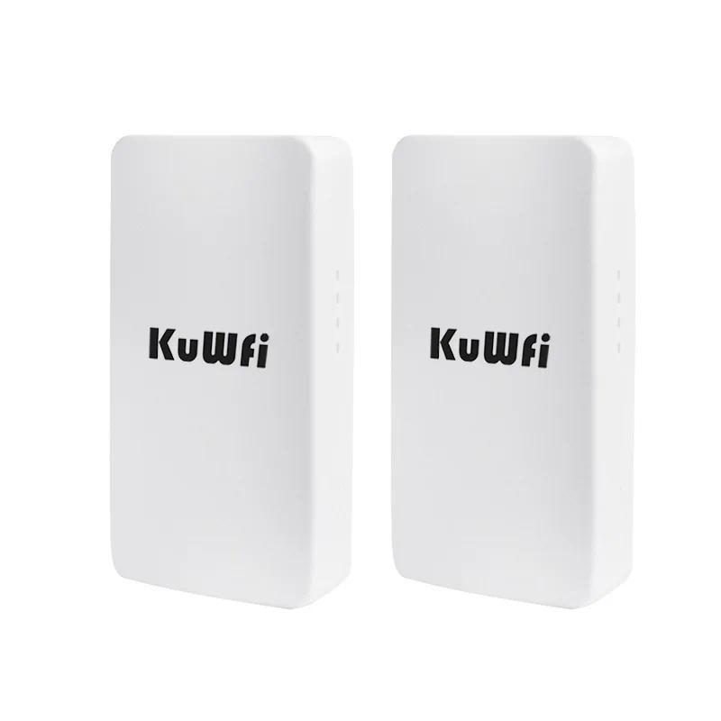 KuWFi Outdoor WI FI Router Wireless 2.4G Wifi Repeater 300Mbps Point to Point Wifi Signal Amplifier 