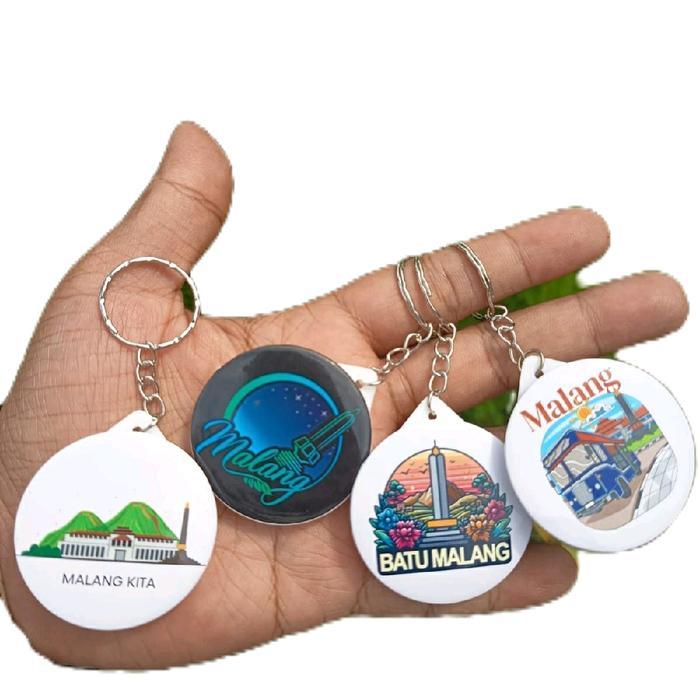 (50) Gantungan kunci Icon kota MALANG, Souvenir Oleholeh gantungan kunci Malang, Wisata Batu malang,