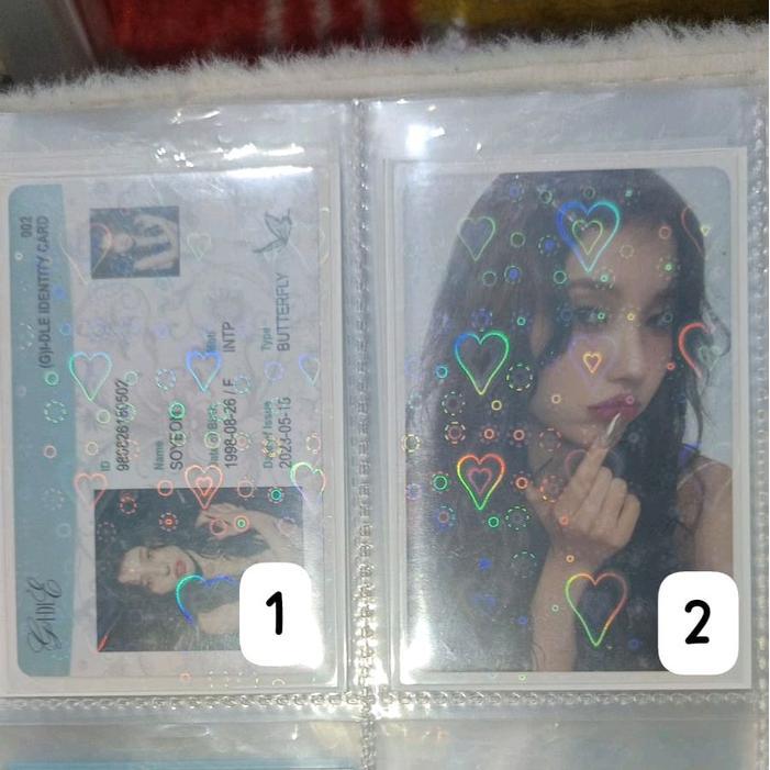 photocard g-idle or idle soyeon  yuqi pola id card - id card soyeon