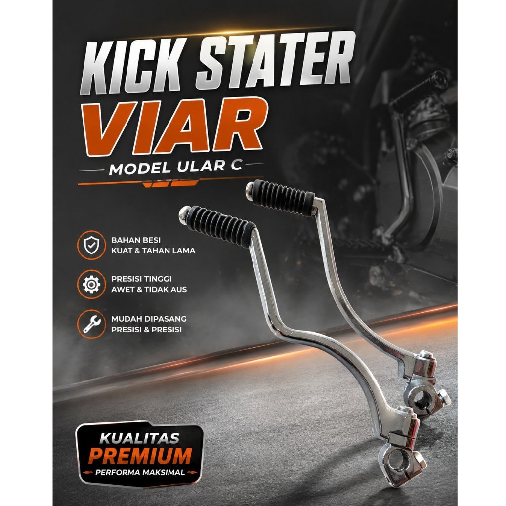 SELAHAN PEDAL KICK STARTER RODA 3 VIAR KARYA 150 viar karya 200 atau VSR Kick starter viar