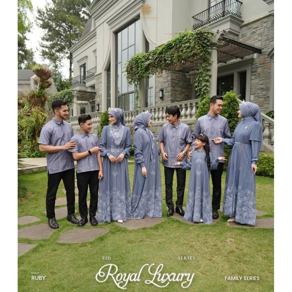 OPEN PO ‼️(WAJIB CHAT SEBELUM CEKOUT) Sarimbit Keluarga Lebaran Idul Fitri 2027 Royal Luxury Family 