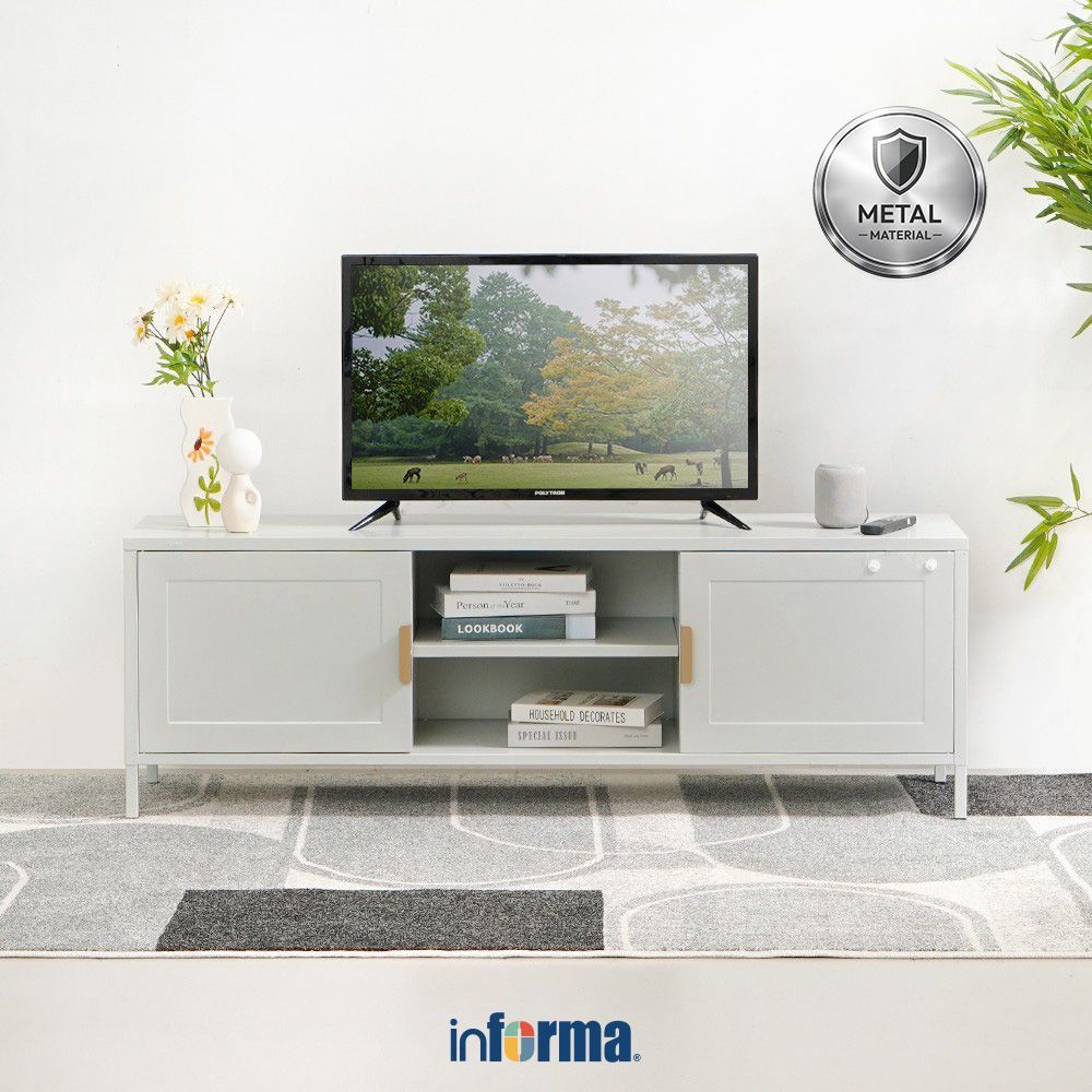 Informa Penny Rak TV - Abu-Abu Muda Cabinet TV Stand Meja TV Lemari TV