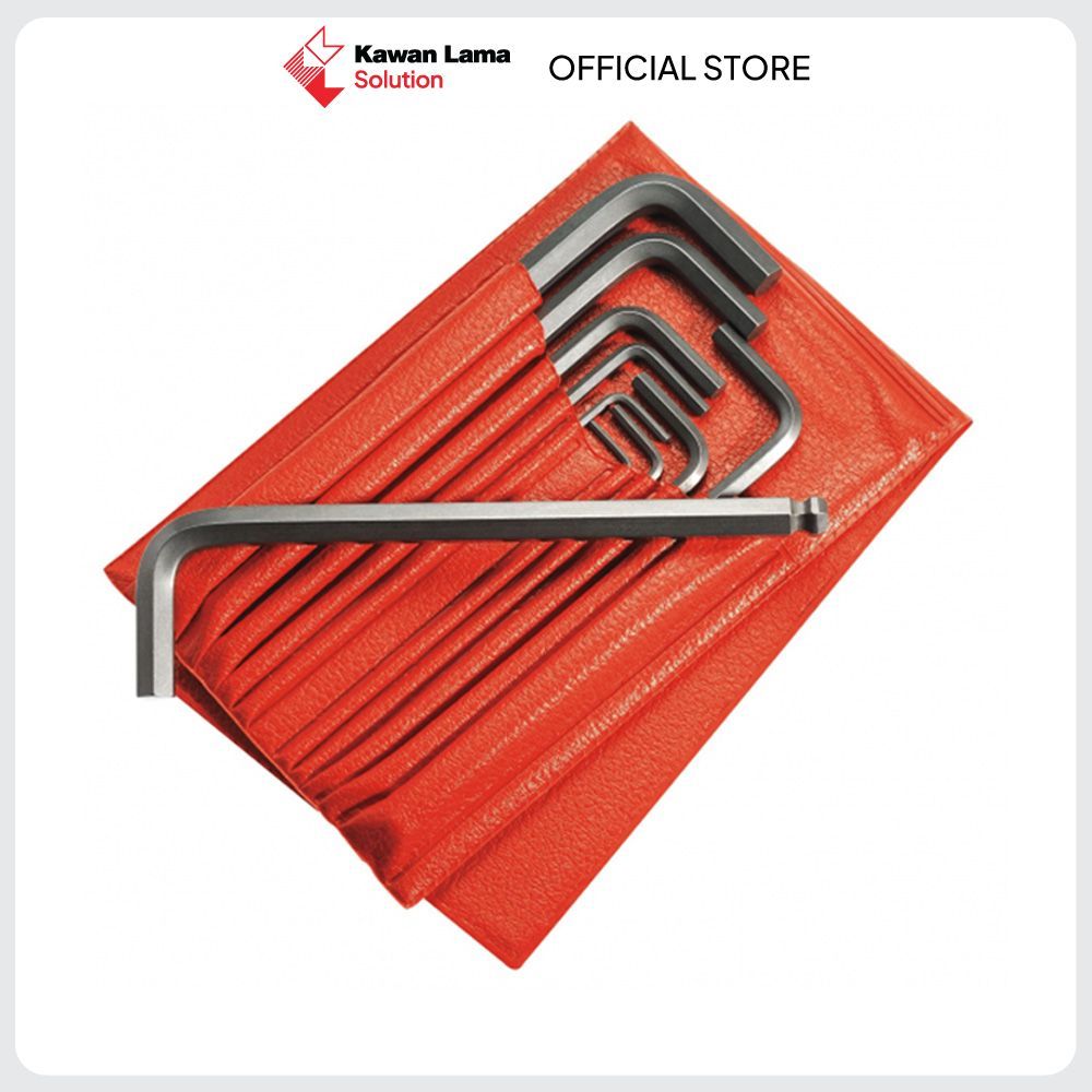 KLSOL Facom Kunci L Hex 83H.Jl12 Set 12 pcs Allen Key Imbus Mekanik Sepeda Furniture