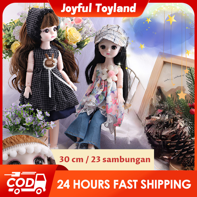 MALLALLYSON [JT]READY Boneka Seri GG BJD Doll 30cm DIY Mainan Anak Perempuan Princess Dress Anime Yu