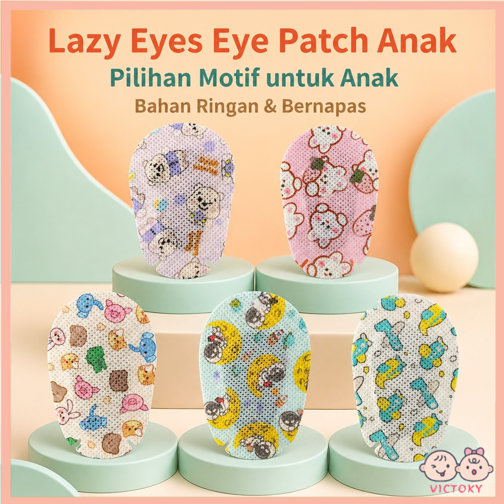 Victoky Penutup Mata Lazy Eyes Lazy Eyes Patch Untuk Mata Malas Penutup Mata Terapi Terapi Mata Anak