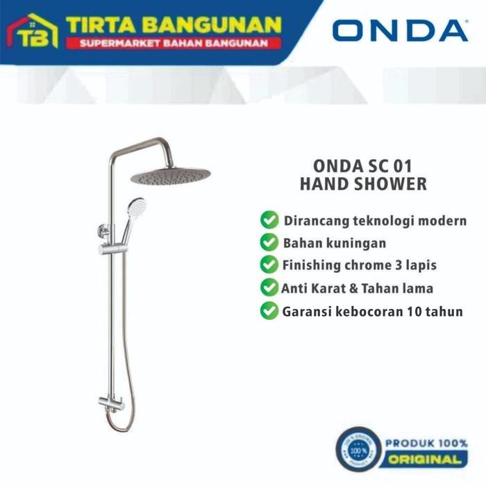 ONDA SC 01 HAND SHOWER TIANG SET / SHOWER MANDI TIANG SET