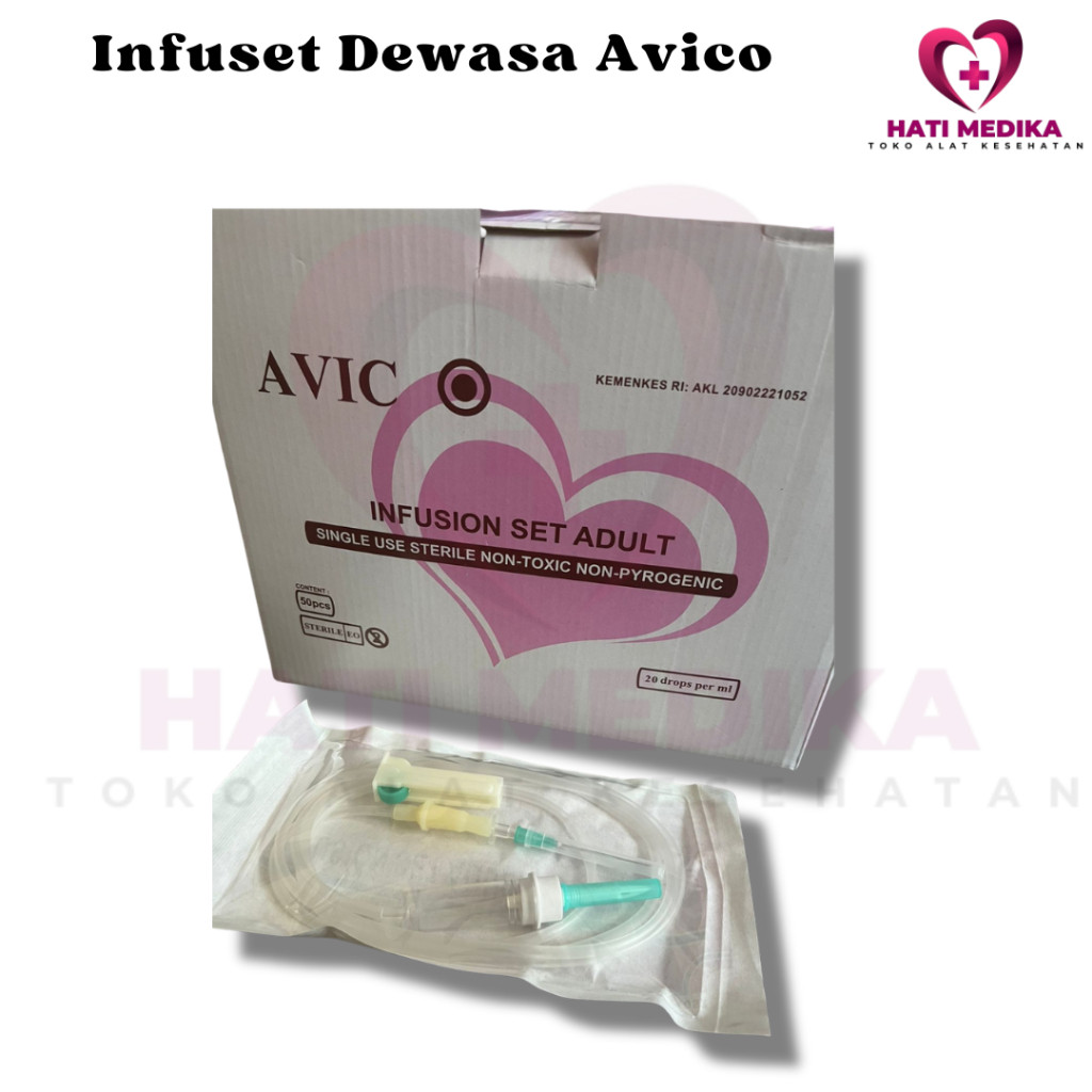 AVICO - Infus set Dewasa / Infus set Dewasa / Infusion Set Adult Dewasa Avico (Eceran)