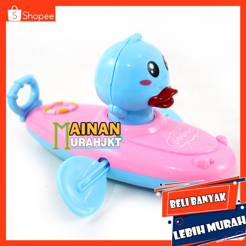 MAINAN AIR BEBEK PERAHU BALING BALING MENGAPUNG MAINAN ANAK EDUKASI MANDI YI26