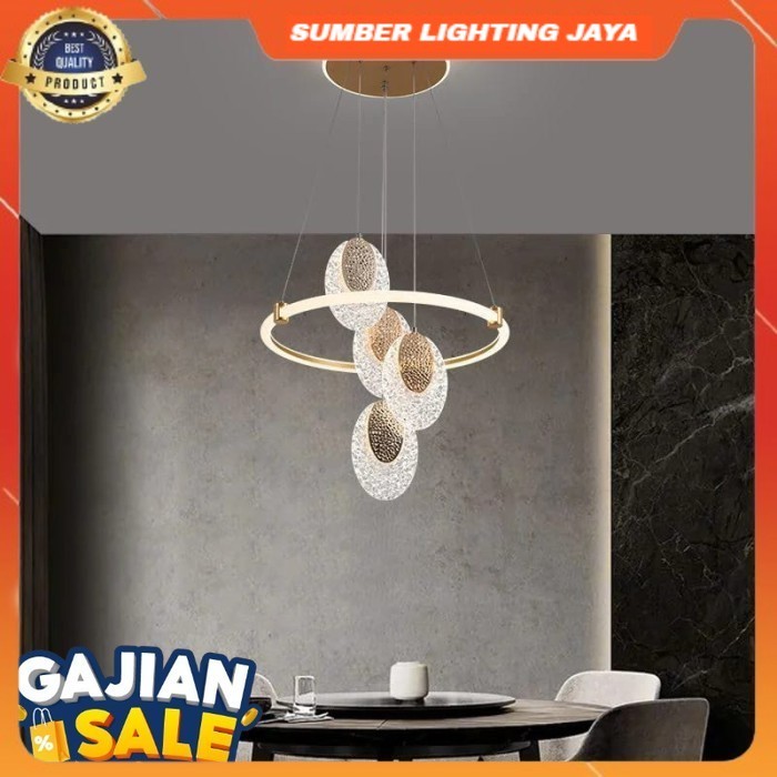 COD & READY STOK LAMPU HIAS GANTUNG RING RUANG TAMU 3 WARNA / LAMPU GANTUNG RING / LAMPU GANTUNG