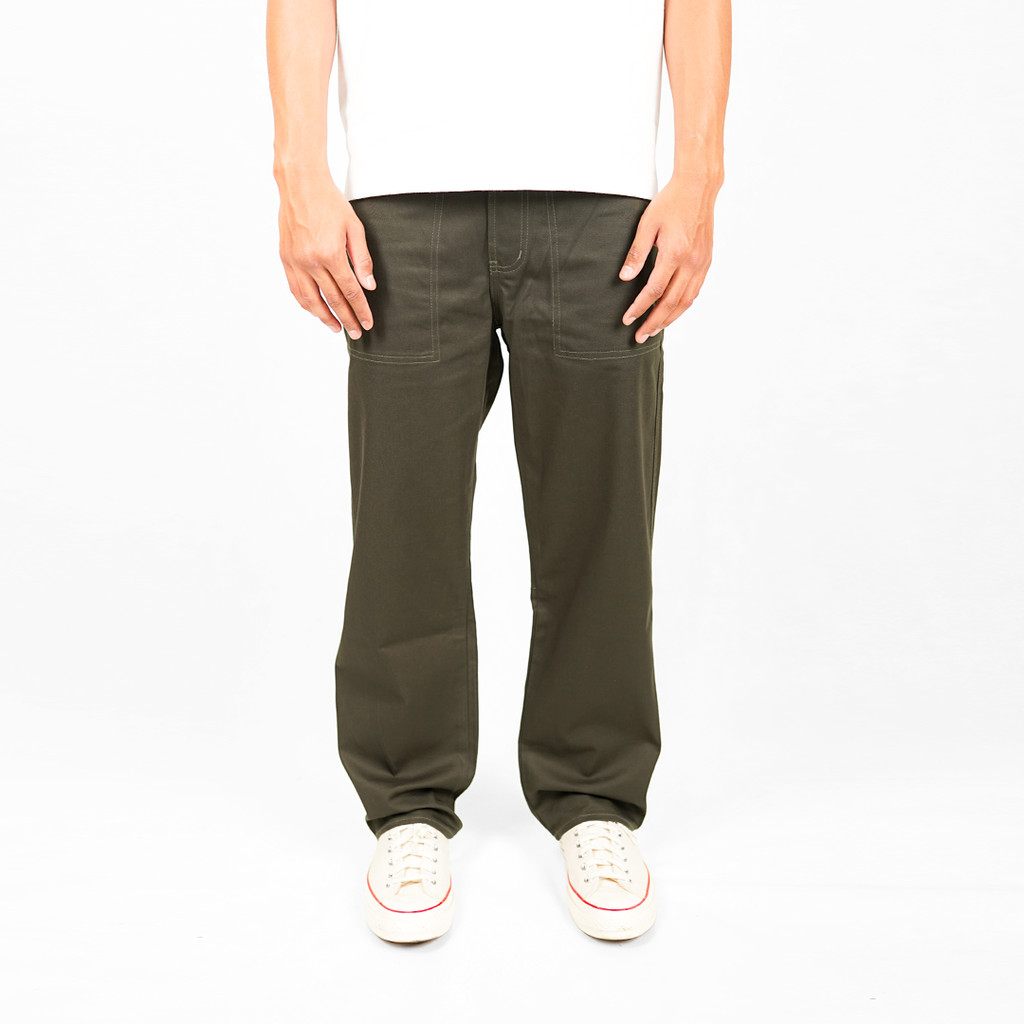 Peter Says Denim Fatigue Pants - Patrol Olive