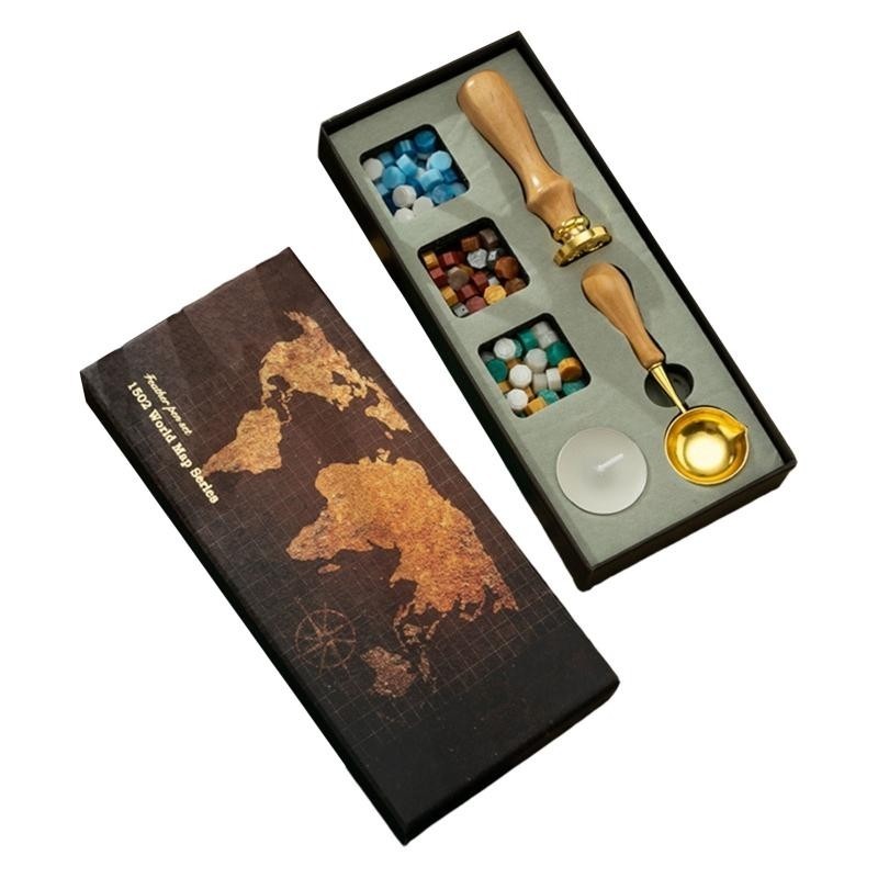 Wax Seal Includes Brass Stamp Heads or Wax Beads Retro Wax Stamp Seal