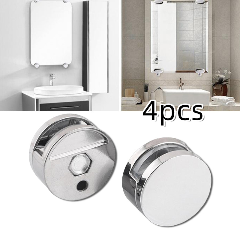 4pcs Klip Penjepit Cermin Kaca / Glass Clip Penjepit / Penjepit Cermin Kaca Dinding