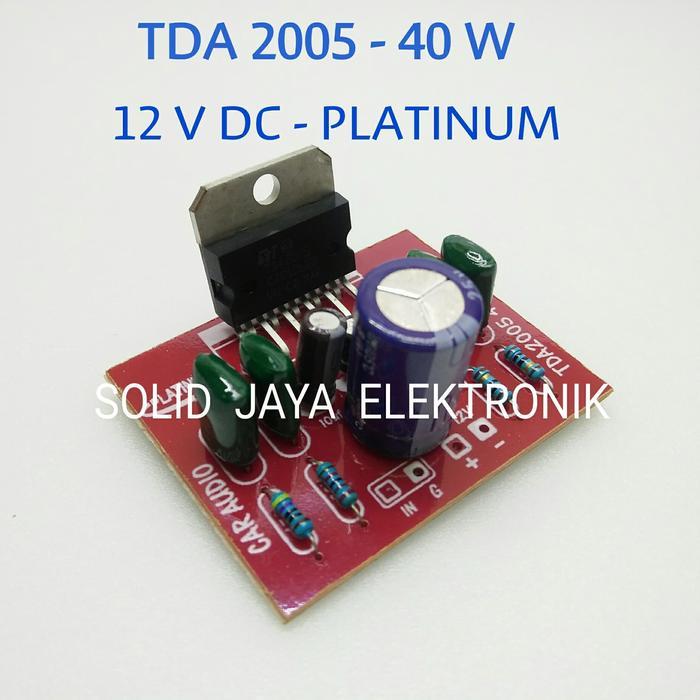 KIT MINI COMPO TDA2030 MONO 12 VOLT DC PLATINUM TDA 2030 MONO 12 V DC