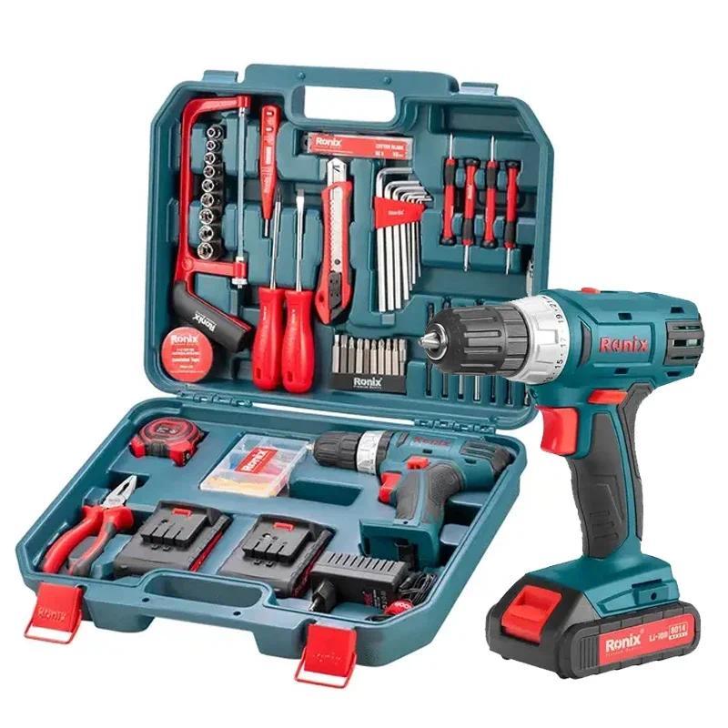 Ronix power Tools Combo Set Cordless Drill Other Hand Wrenes Tool Box Set Tool Kits