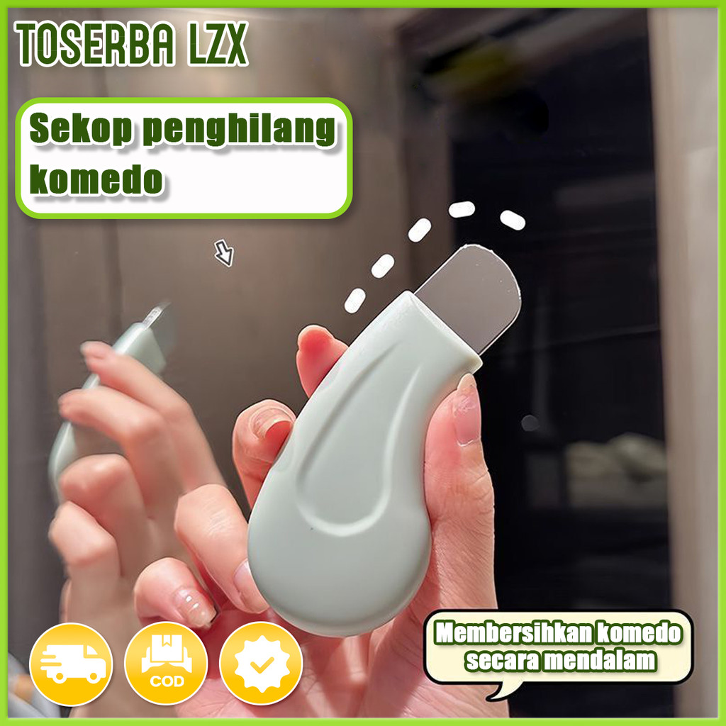 Sekop komedo manual membersihkan pori-pori untuk menghilangkan sel kulit mati, pengikis wajah, peraw