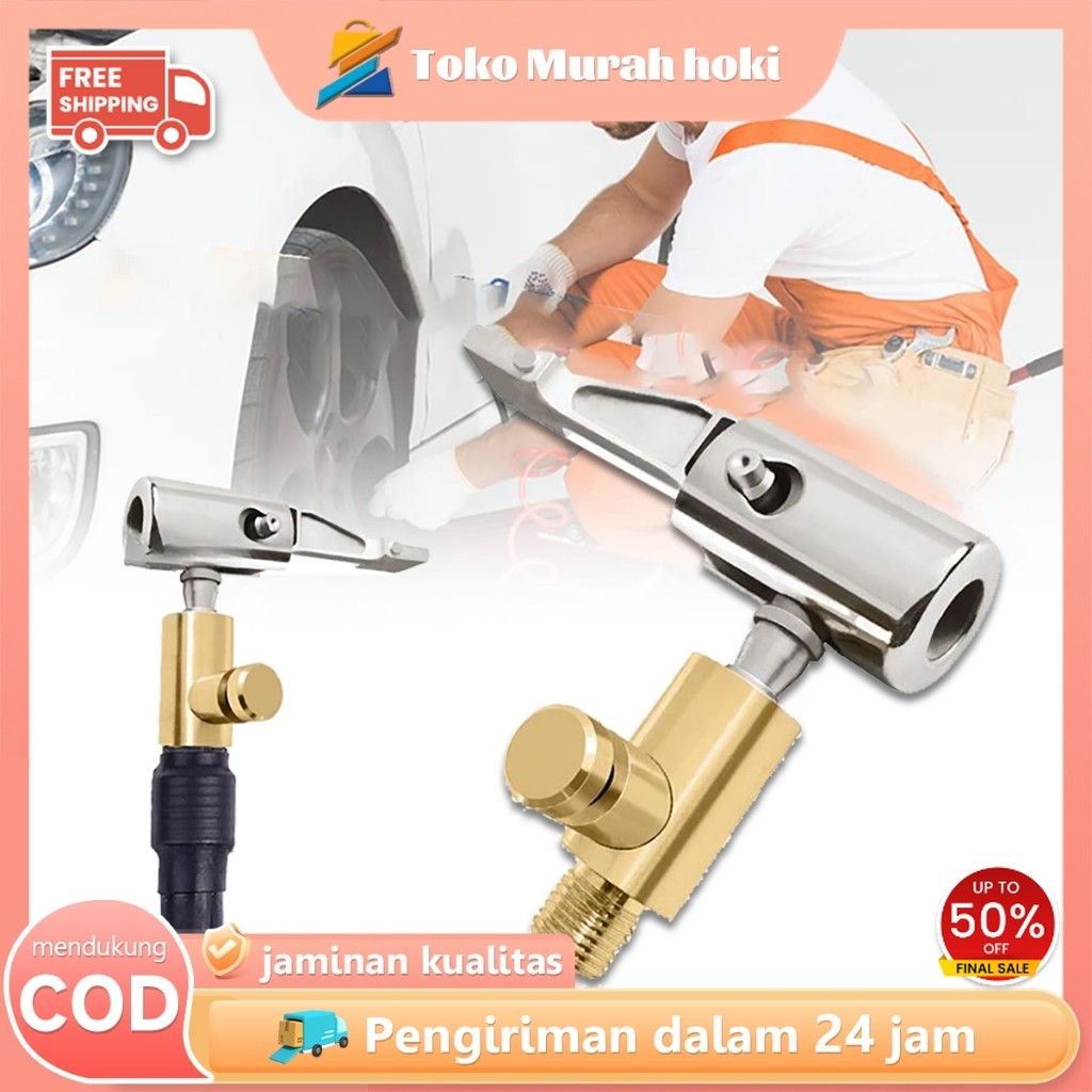 Adaptor Pompa Angin Mobil Tire Chuck Klip Pengisi Udara Ban Mobil Kepala Pompa Valve Untuk Ban Mobil