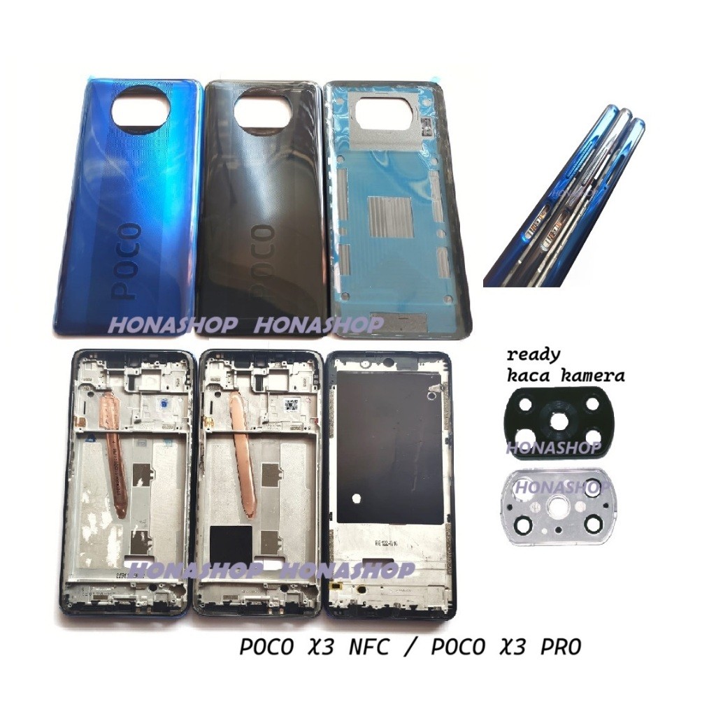 TULANG FRAME + BACKDOOR CASING HOUSING XIAOMI POCO X3 NFC X3 PRO FULLSET new