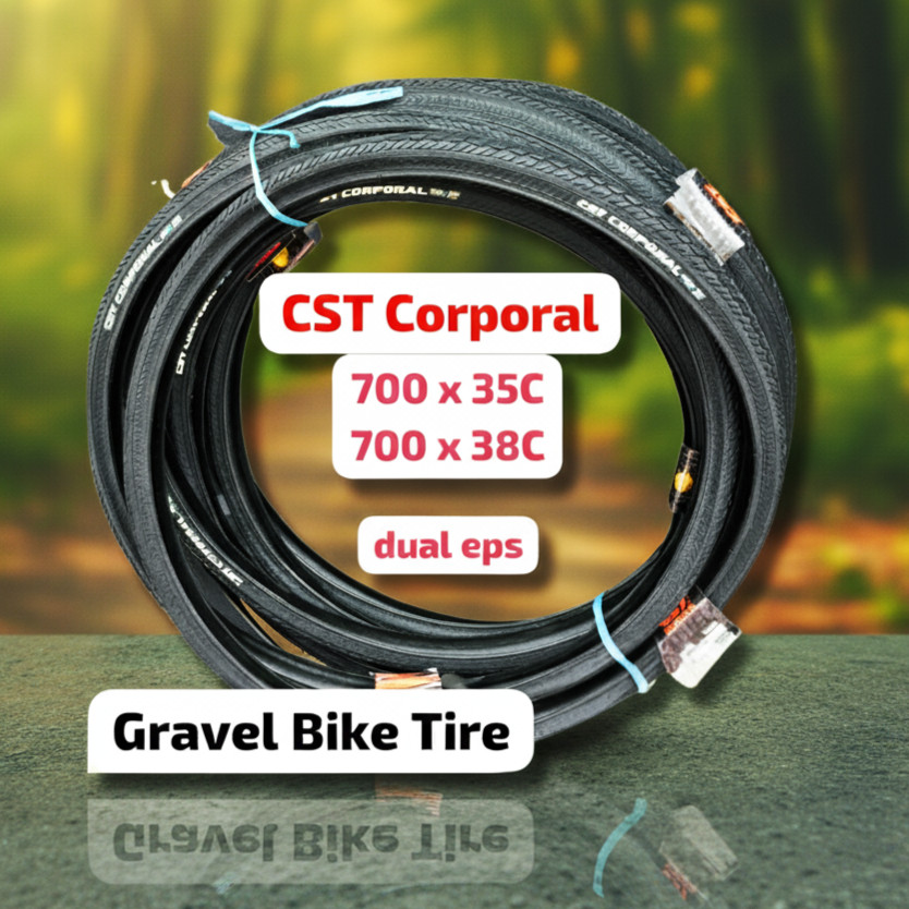 CST Corporal Ban Luar Sepeda 700 x 35C 38C 700c Ban Gravel Hybrid Bike Komuter Touring Performa Opti