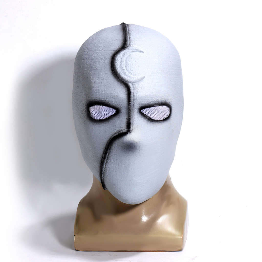 Halloween Moon Knight Moonlight Knight Latex Mask Face Shield Film and Television cosplay Headgear P