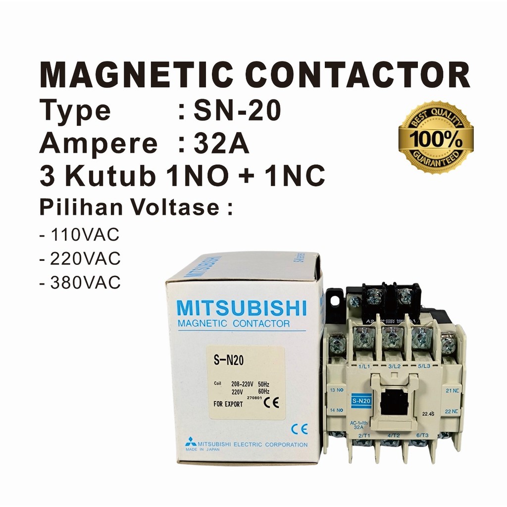 Magnetic Contactor MITSUBISHI SN-20