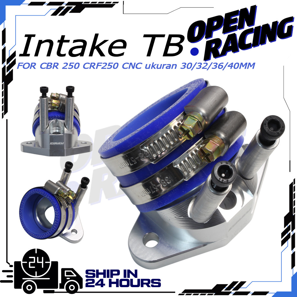 KENADA RACING Intake TB Double  30/32/36 /40MM Jet  CBR 250 CRF 250 CNC ukuran