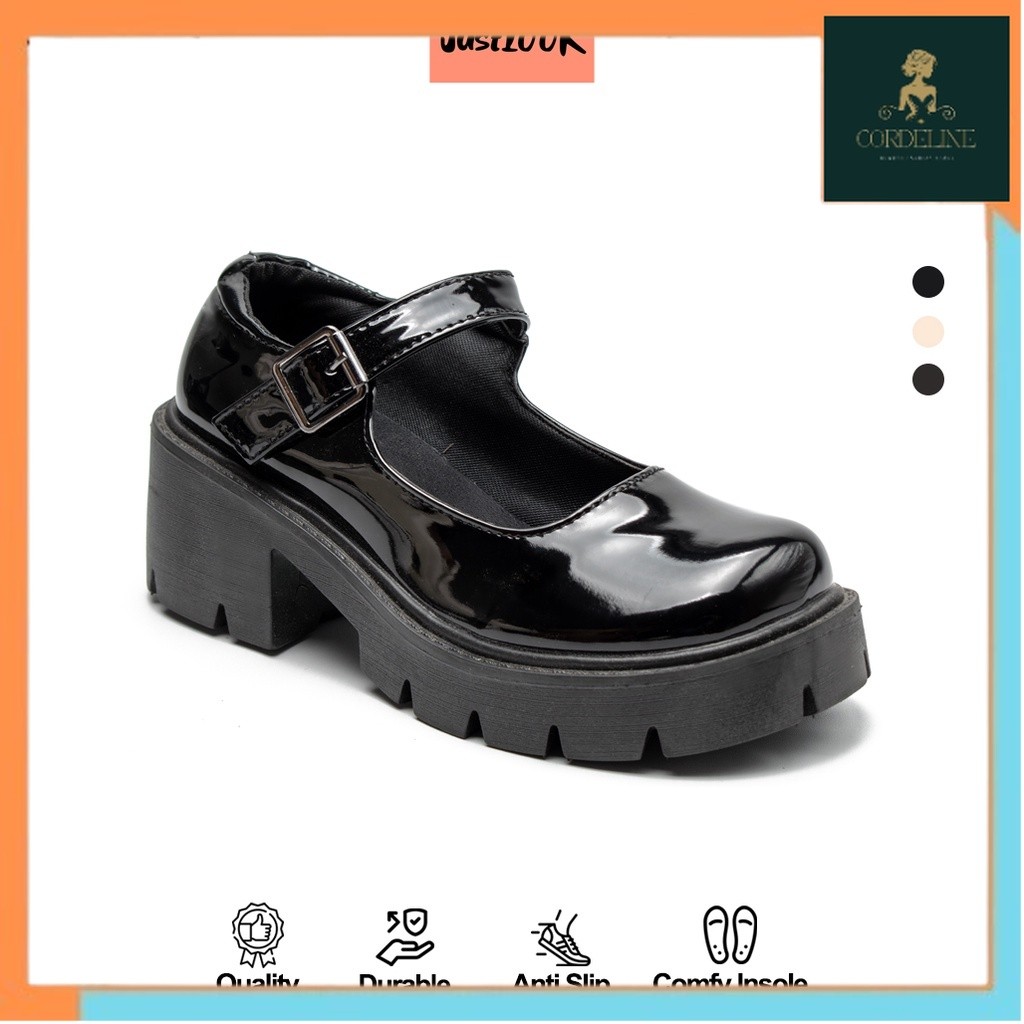 JustLook Jeongyeon Sepatu Docmart Wanita Shoes Fashion Korea