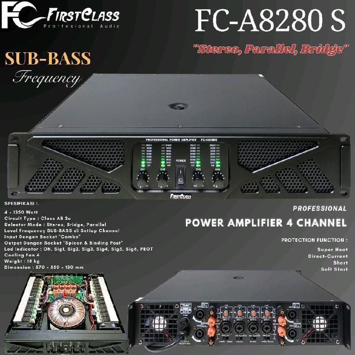 Power Firstclass 4 Channel FC A8280S Subwoofer
