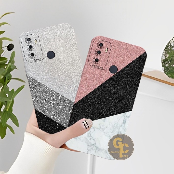 [GOLDEN CASE][06] Softcase OPPO A53 2020 / A33 2020 / A32 2020 Motif Abstrak marmer - Case Kekinian 