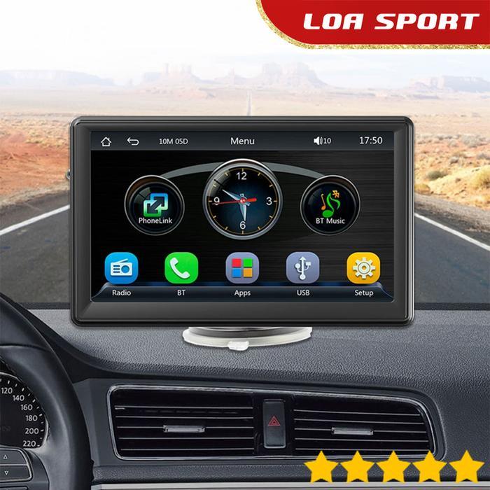 Layar Monitor Mobil 7 Inch Touchscreen Multimedia Android Auto CarPlay
