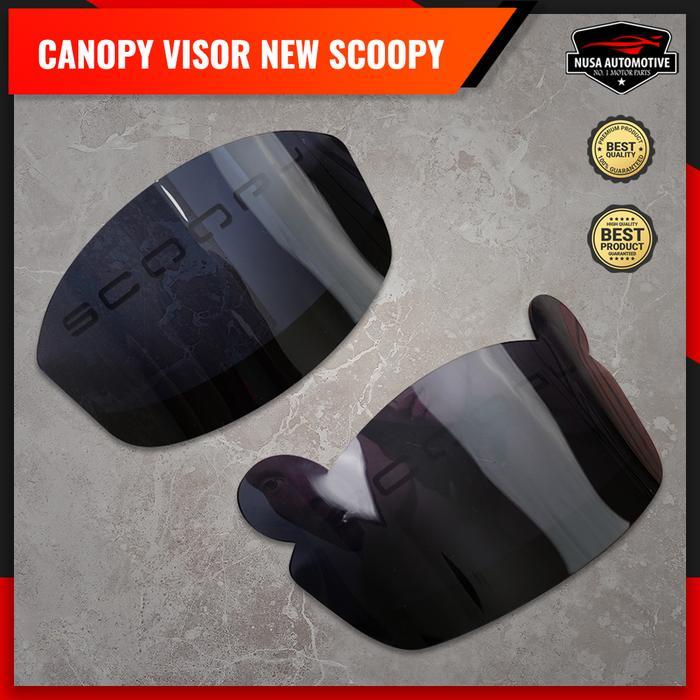 VISOR SCOOPY 2021 FRONT WINDSHIELD HONDA SCOOPY NEW 2021-2023 CANOPY - OVAL