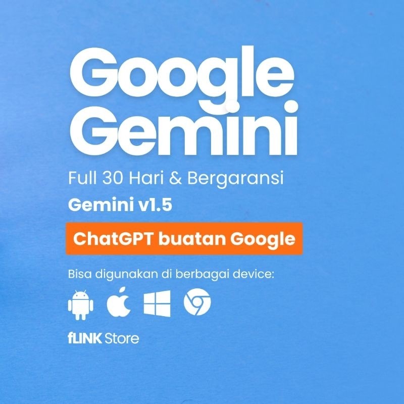 GOOGLE GEMINI PRO PREMIUM 30 HARI RESMI
