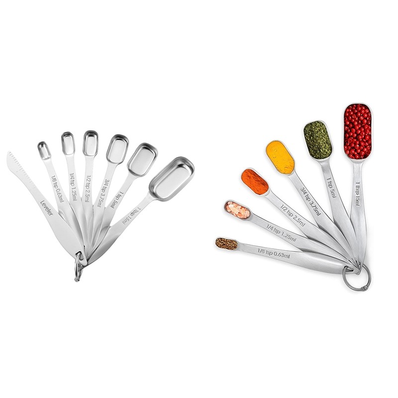 Best-Measuring Spoon Set Seasoning Spoon with Scale Measuring Spoon Set Stainless Steel Spice Measur