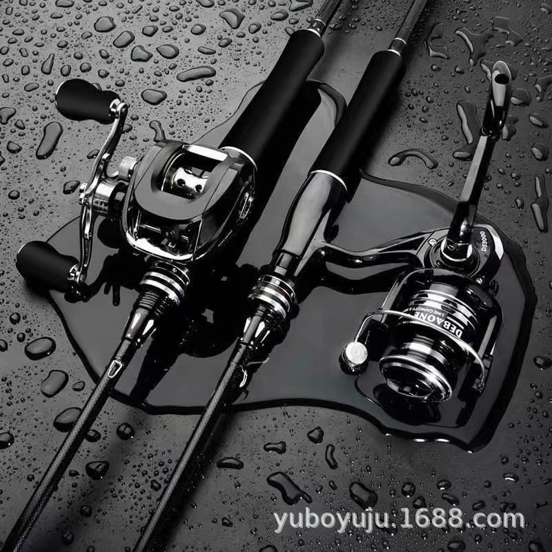 Set Joran Lure Karbon Impor Hits - Lengkap untuk Pemula, Set Joran Lure Penuh untuk Melempar Jauh & 