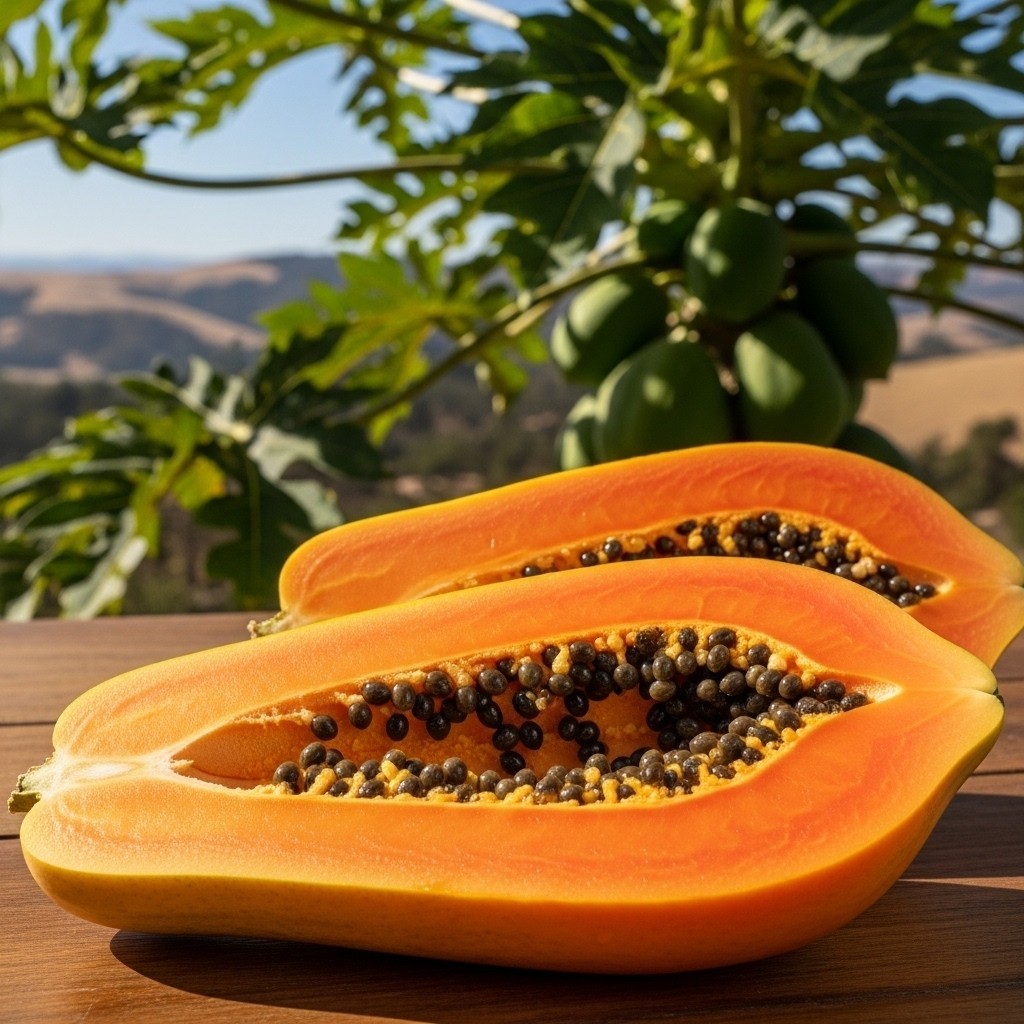 (ALAMIKA)  Bisa bayar di tempat - Pepaya California F1 3 biji bibit seed Benih Pepaya California F1 