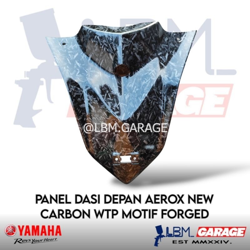 Panel Dasi Depan New Aerox 155 Connected Carbon WTP Motif Forged