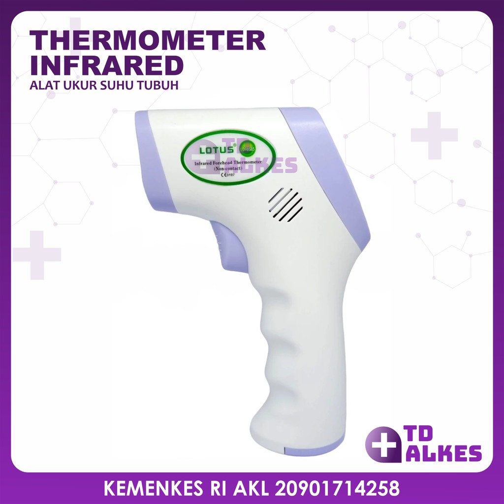 Alat Ukur Suhu Tubuh Thermometer Infrared Lotus Tembak Termometer