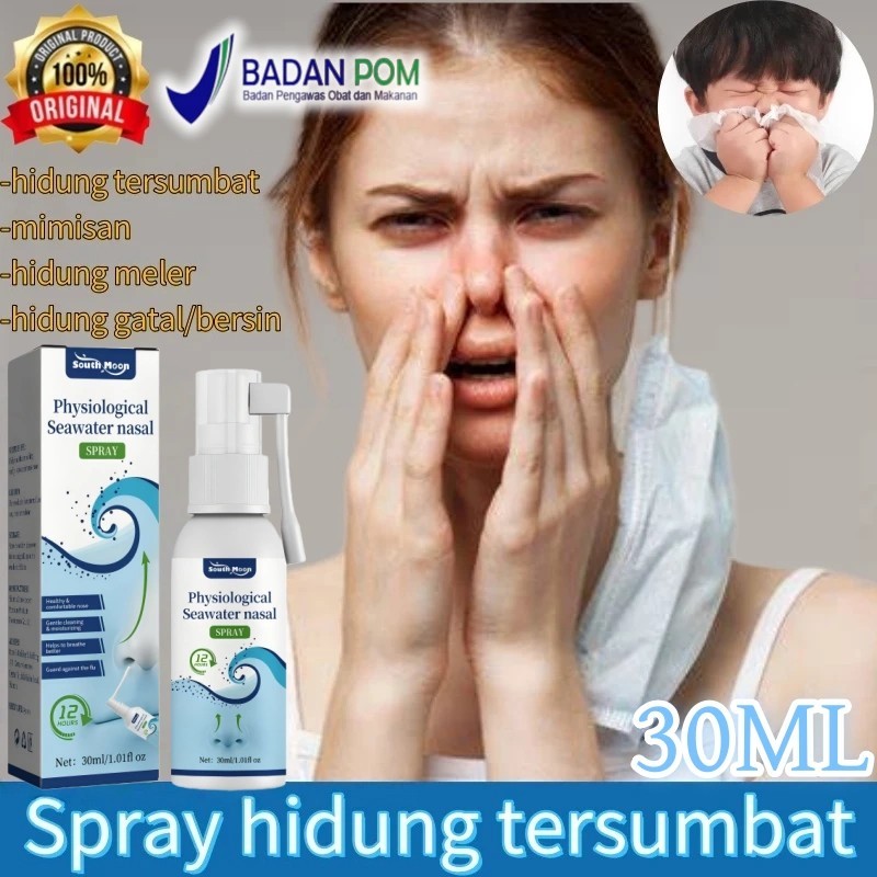 Nasal Spray 30ml Semprotan Hidung Obat Polip Hidung Air laut fisiologis Rhintis Spray Obat Sinus Spr