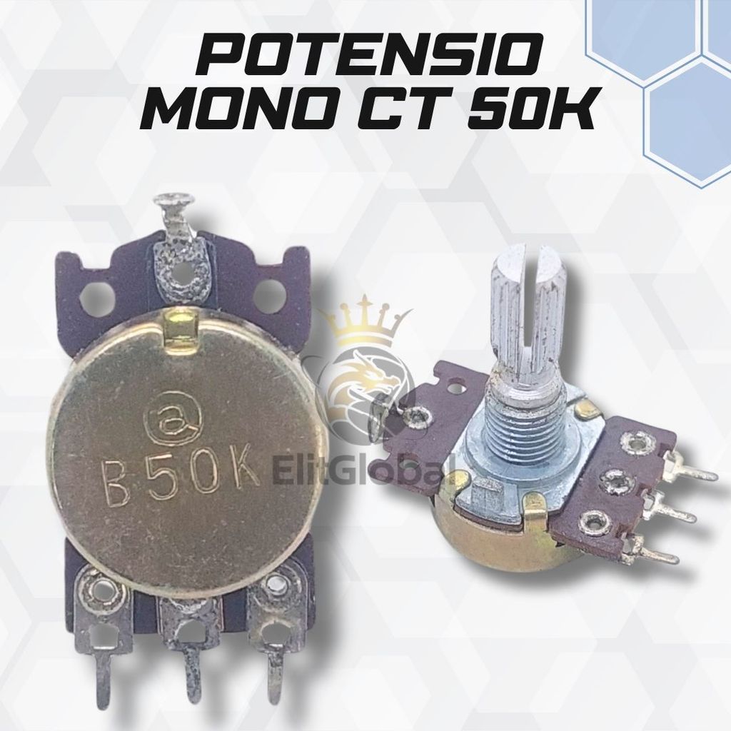 Potensio Mono CT 50K – Potensiometer Audio DIY