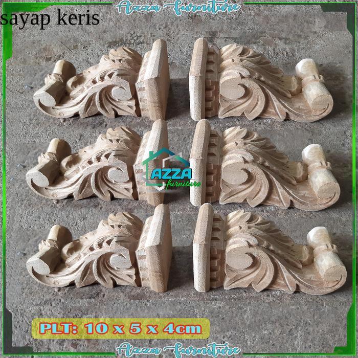 ORNAMEN TEMPEL UKIR KAYU JATI SOKO JENDELA KUSEN FURNITURE SY25