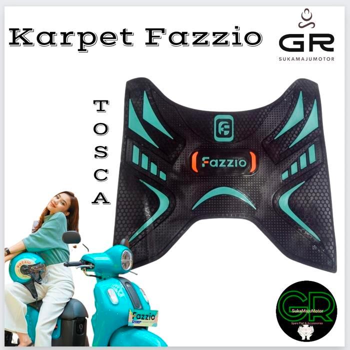 Karpet Fazio pijakan kaki motor fazio khusus motor fazio - Merah