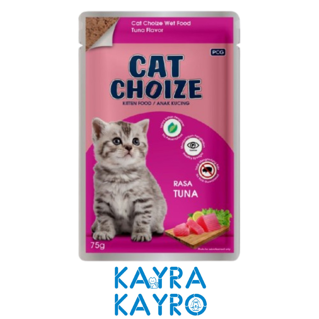 Cat Choize Kitten Cat 75 gr Pouch - Makanan Basah Anak Kucing