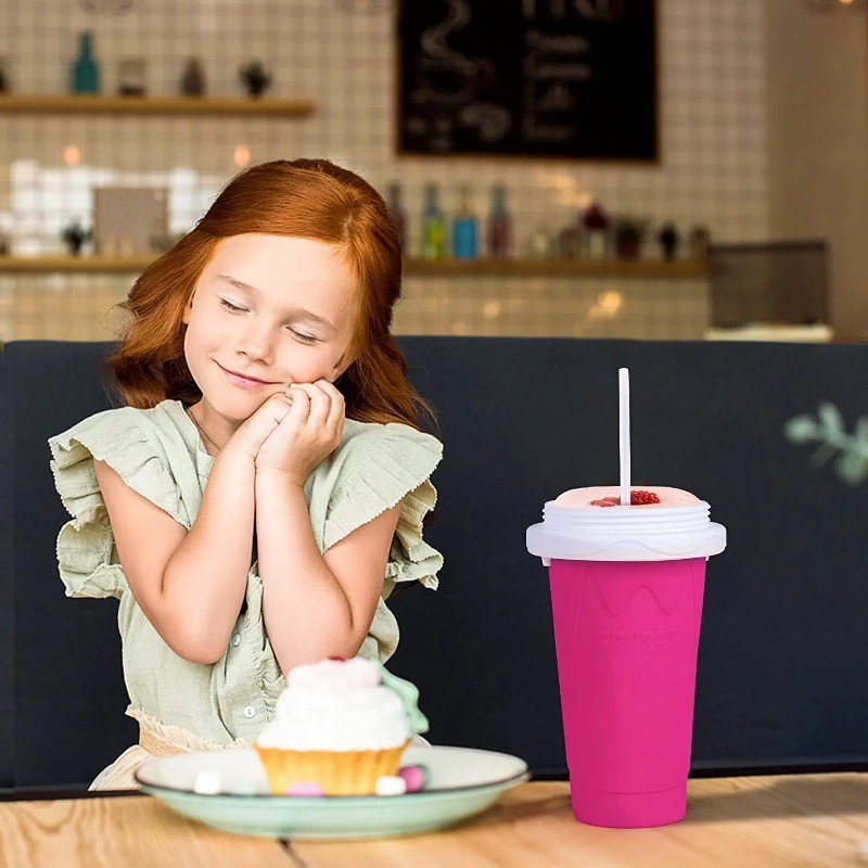 Silicone Quick-frozen Ice Cream Maker Squeeze Cup DIY Homemade Durable Squeeze Quick Cooling Cup Mil