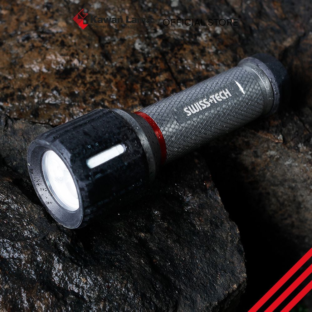 KLS Swiss Tech Senter Led 300 Lumens - Mix Flashlight Senter